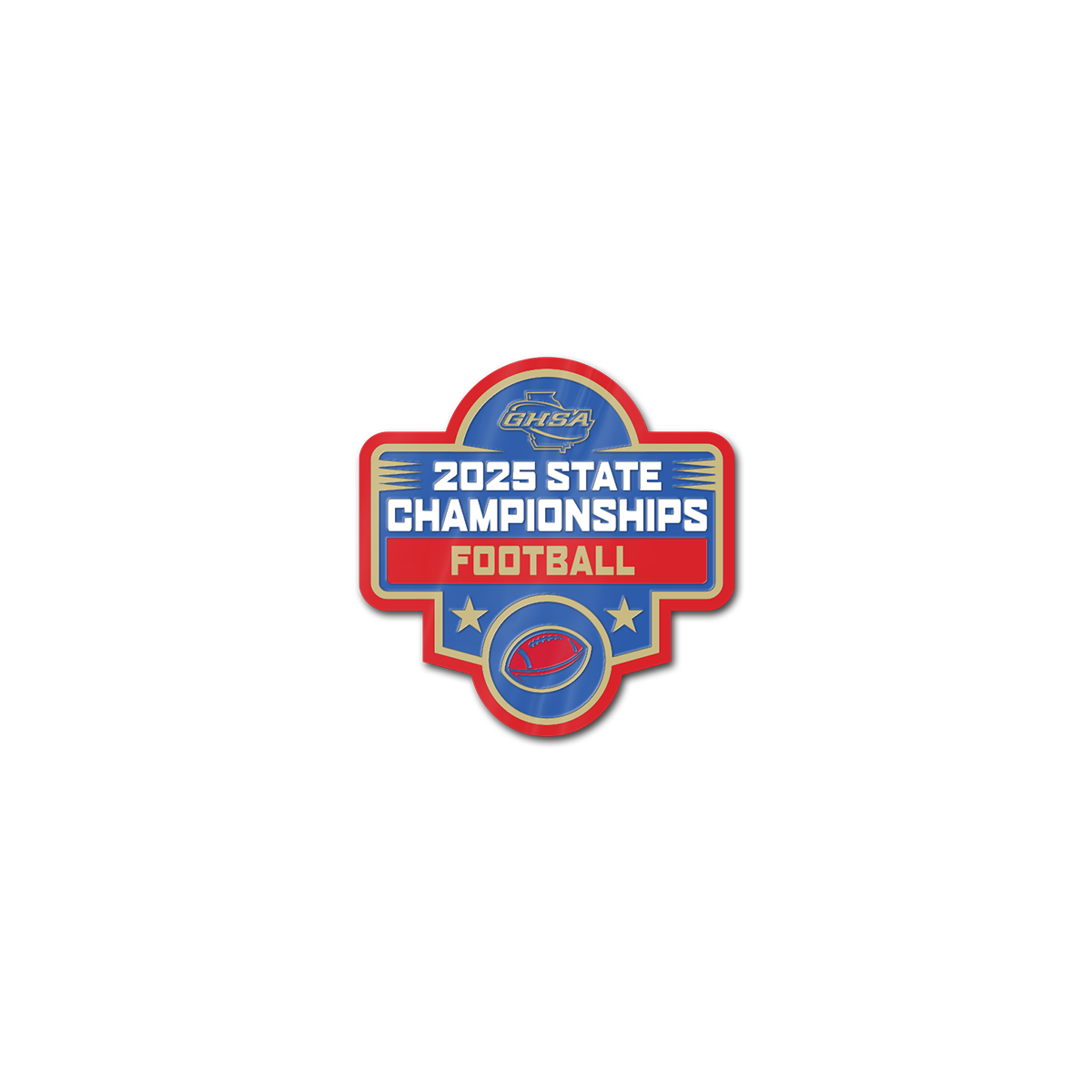 2025 GHSA Football  State Championships Pin