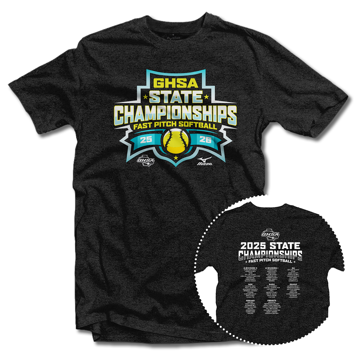 2025 GHSA Fast Pitch Softball State Championships T-Shirt