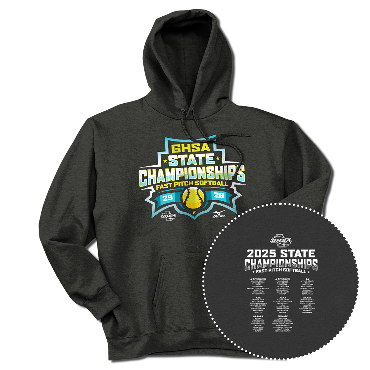 2025 GHSA Fast Pitch Softball State Championships Hoodie