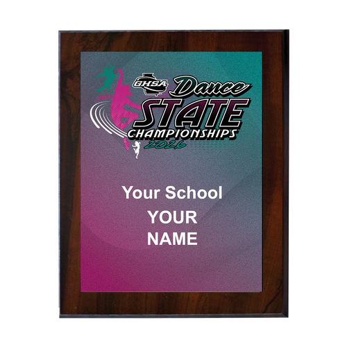 2025 GHSA Dance State Championships 8x10 Plaque