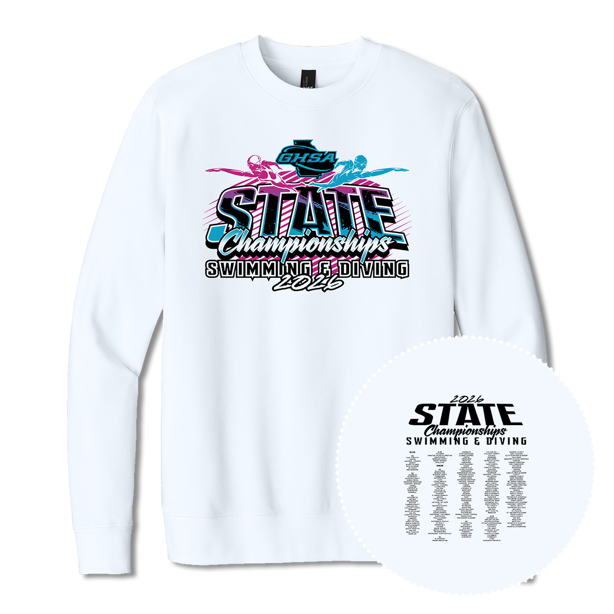 2026 GHSA Diving State Championships Crewneck