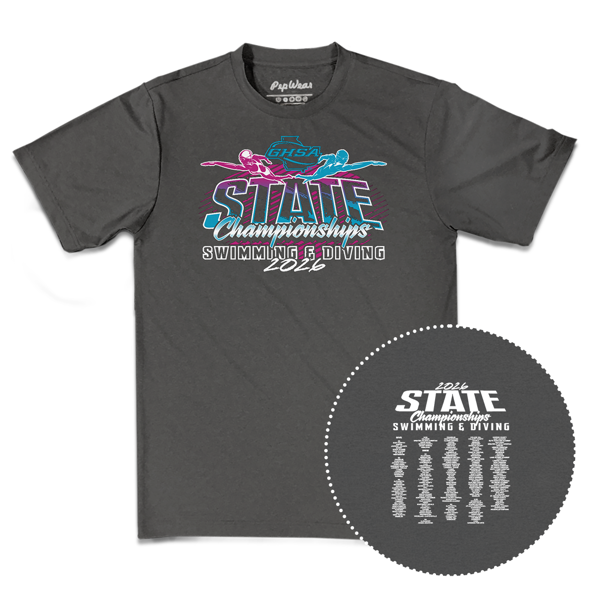 2026 GHSA Diving State Championships Performance T-Shirt
